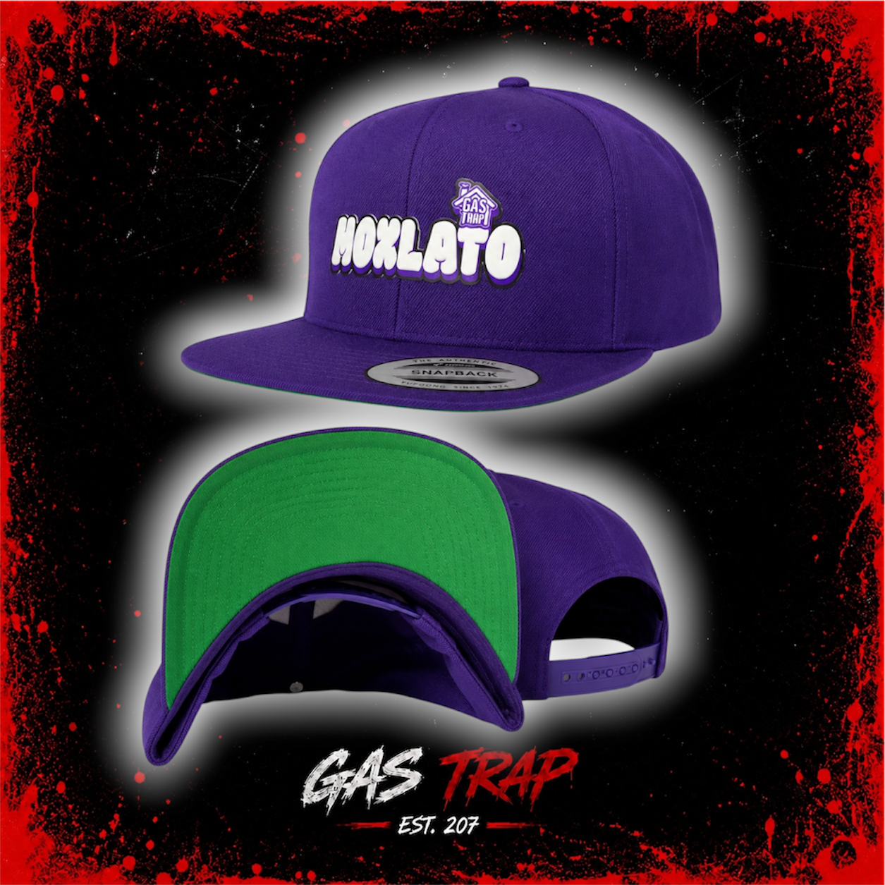 Gas Trap “MOXLATO” Limited Edition Purple Snapback Hat