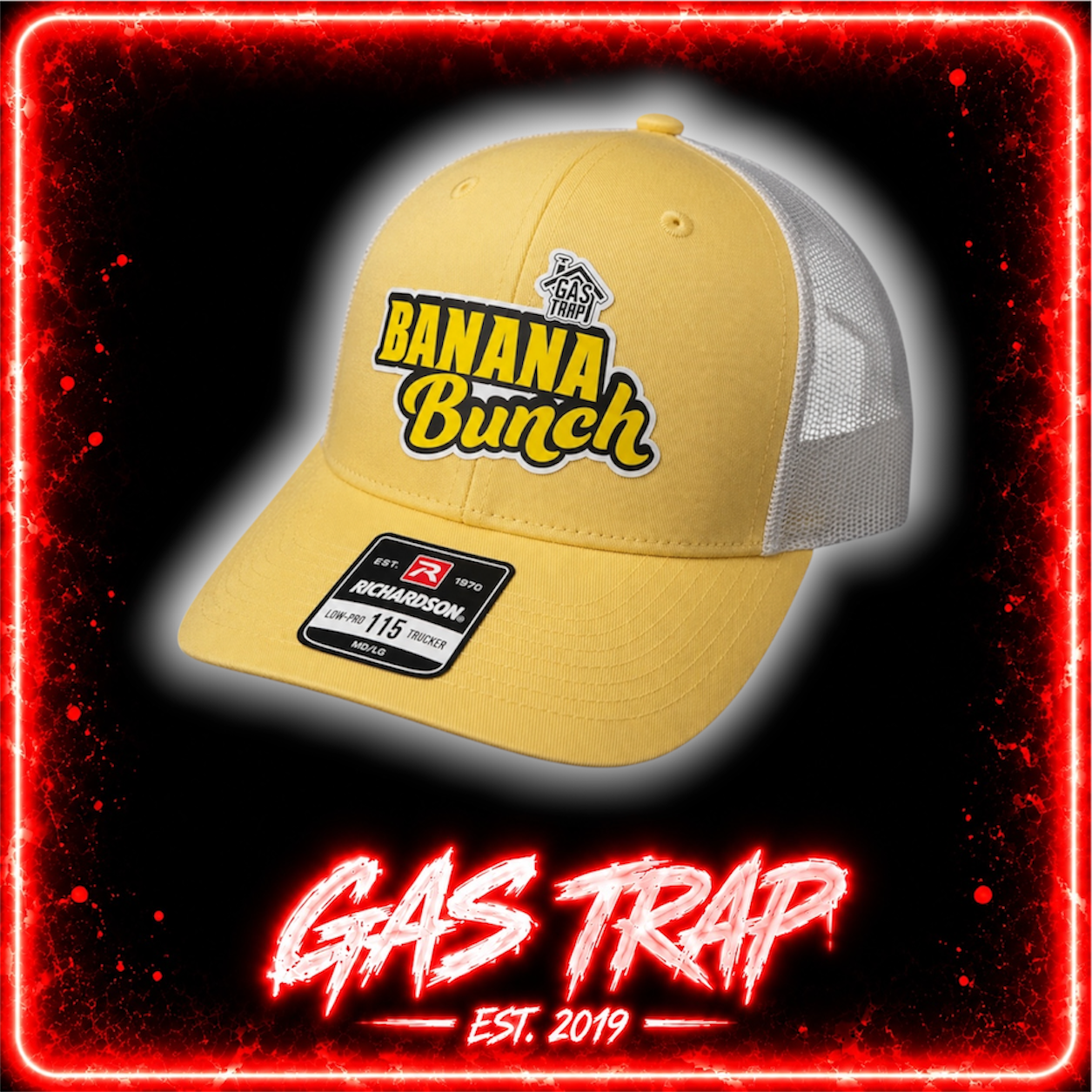 GasTrap Banana Bunch Richardson 115 Trucker Hat